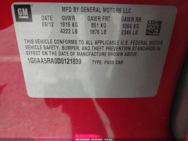 2013 CADILLAC ATS 1G6AA5RA0D0121839 Photo 8