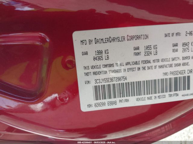 2006 CHRYSLER PT CRUISER 3C3JY55E96T290754 Photo 8