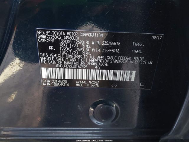 JTMDJREV2JD167395 Toyota Rav4 Hybrid Limited