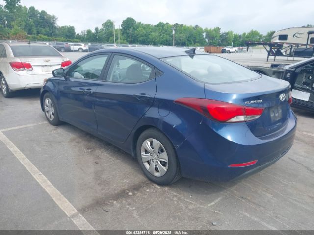 5NPDH4AE6GH663582 Hyundai ELANTRA SE