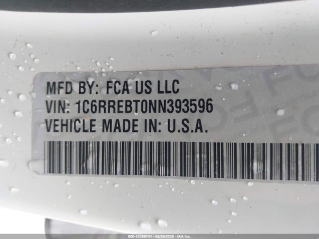 1C6RREBT0NN393596 RAM 1500