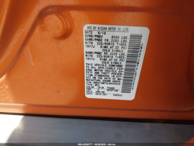2020 NISSAN ROGUE JN8AT2MT0LW002624 Photo 8
