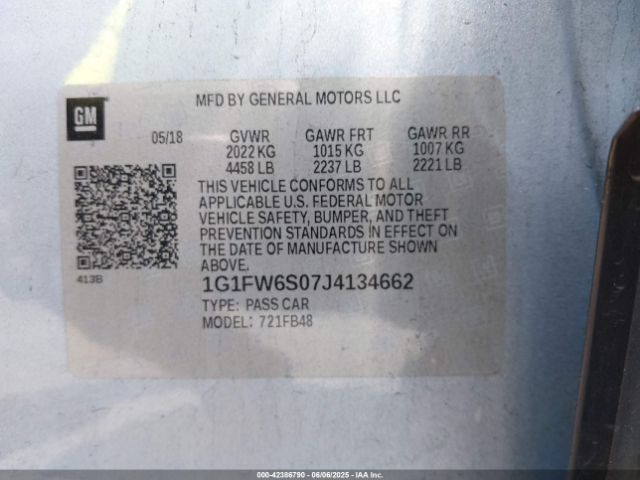 2018 CHEVROLET BOLT EV 1G1FW6S07J4134662 Photo 8