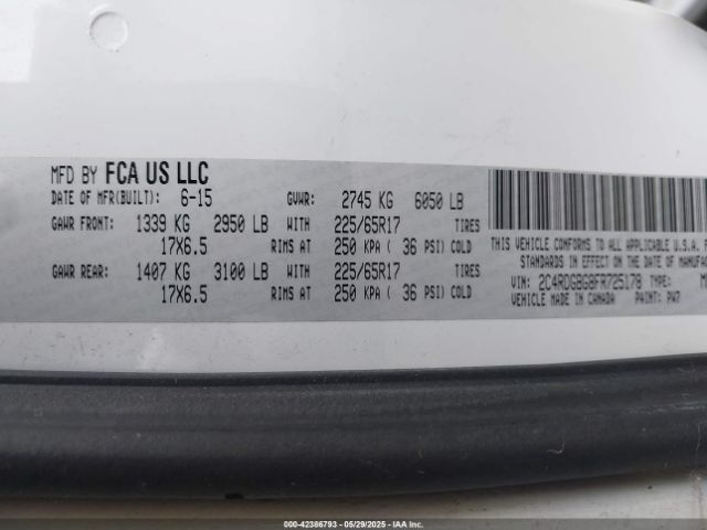 2C4RDGBG8FR725178 Dodge 2015