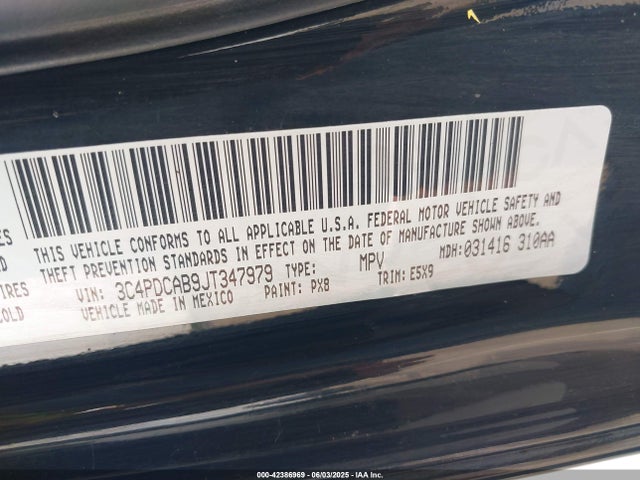 3C4PDCAB9JT347979 Dodge 2018