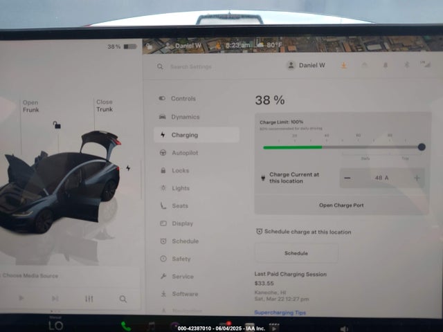 Aukcja sprzedaży 2024 Tesla Model 3 Long Range Dual Motor All-wheel Drive, vin: 5YJ3E1EB8RF812854, numer aukcji: 42387010