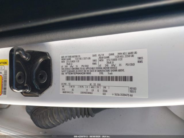 2019 FORD F-150 1FTEW1EP6KKD81893 Photo 8