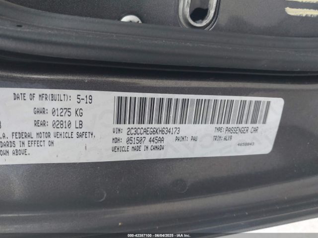 2C3CCAEG6KH634173 Chrysler 2019