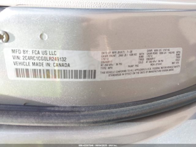 2020 CHRYSLER VOYAGER 2C4RC1CG0LR249132 Photo 8
