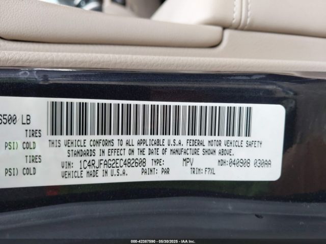2014 JEEP GRAND CHEROKEE 1C4RJFAG2EC482608 Photo 8