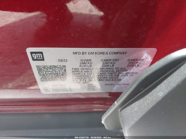 2024 CHEVROLET TRAX KL77LJE23RC024338 Photo 8