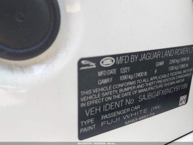 2022 JAGUAR XF SAJBG4FX6NCY91189 Photo 8