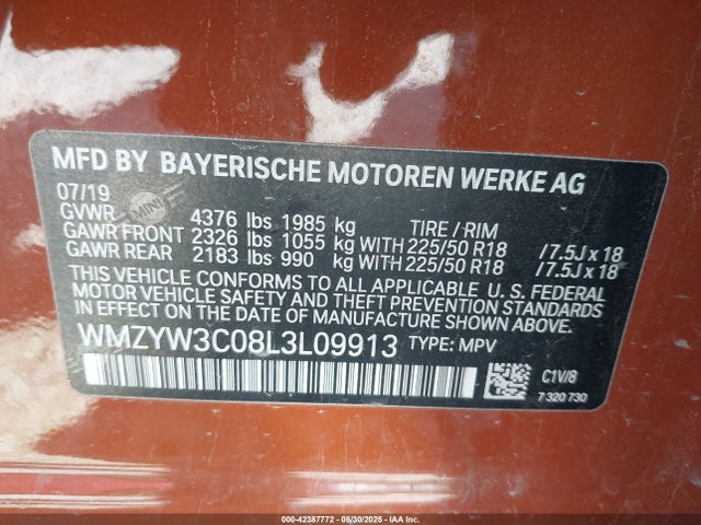 2020 MINI COUNTRYMAN WMZYW3C08L3L09913 Photo 8