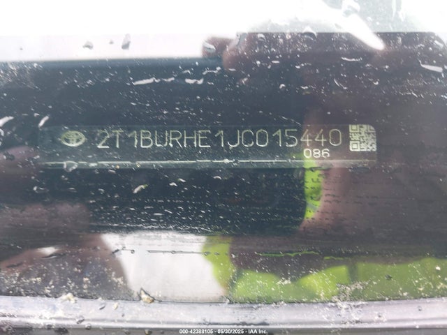 2T1BURHE1JC015440 Toyota 2zr-fe