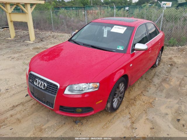 2008 AUDI A4 WAUDF78E28A164524 Photo 1