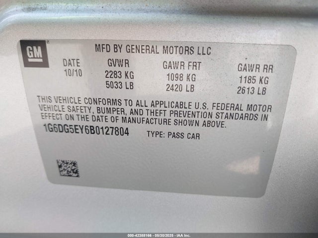 2011 CADILLAC CTS 1G6DG5EY6B0127804 Photo 8