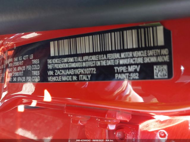 2019 JEEP RENEGADE ZACNJAAB1KPK10772 Photo 8