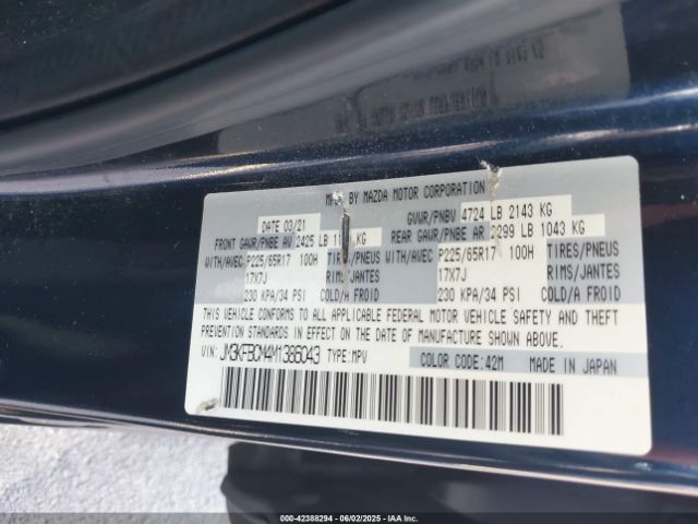 JM3KFBCM4M1386043 Mazda Cx-5 Touring