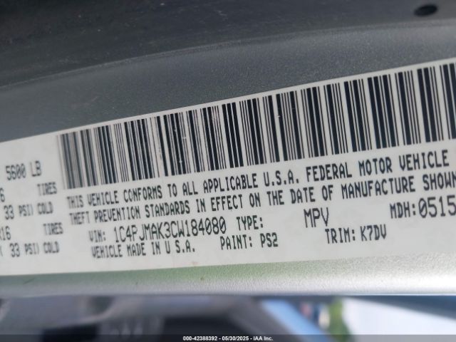 2012 JEEP LIBERTY 1C4PJMAK3CW184080 Photo 8