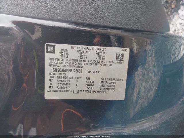 1GNSCAE05ER128680 Chevrolet Tahoe Ls