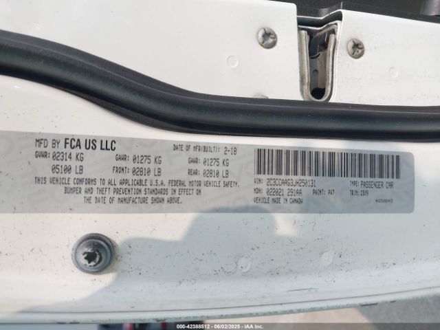 2018 CHRYSLER 300 2C3CCAAG3JH250131 Photo 8
