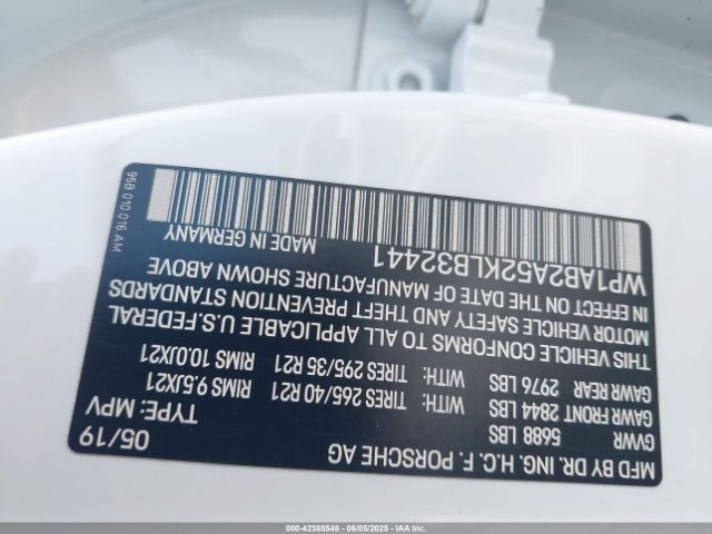 2019 PORSCHE MACAN WP1AB2A52KLB32441 Photo 8