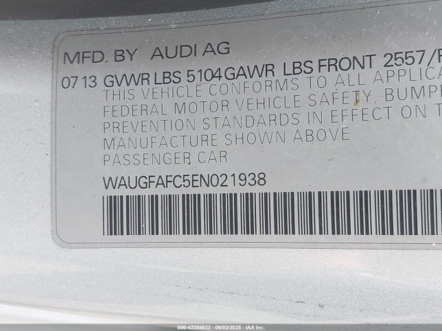 2014 AUDI A6 WAUGFAFC5EN021938 Photo 8