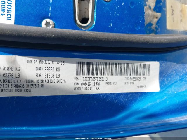 1C3CDFBB5FD352113 Dodge DART SXT