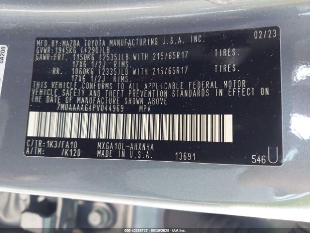2023 TOYOTA COROLLA CROSS 7MUAAAAG4PV044969 Photo 8