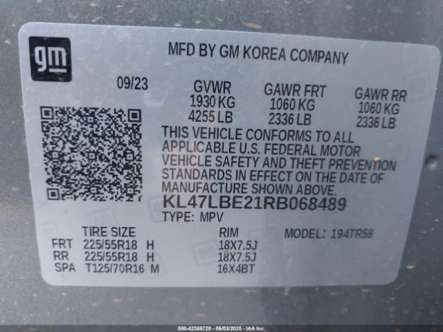 2024 BUICK ENVISTA KL47LBE21RB068489 Photo 8