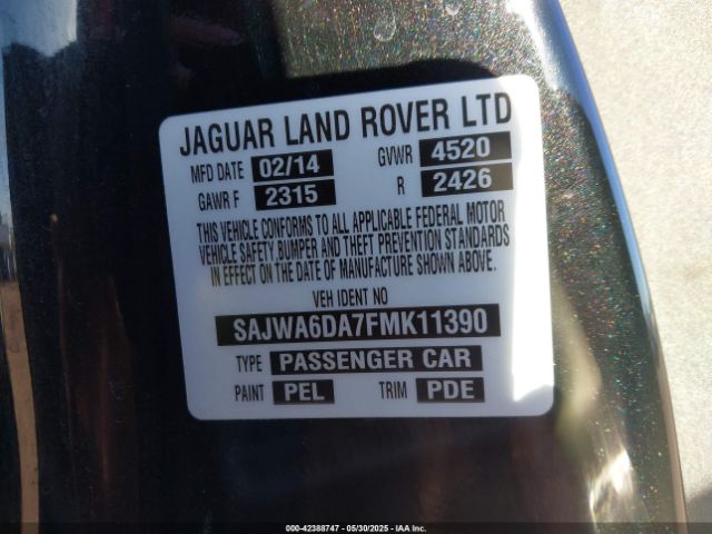 2015 JAGUAR F-TYPE SAJWA6DA7FMK11390 Photo 8