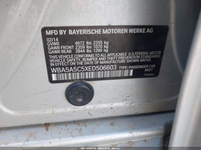 2014 BMW 528I WBA5A5C5XED506603 Photo 8