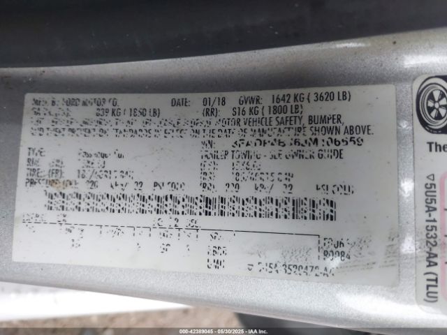 2018 FORD FIESTA 3FADP4BJ6JM106659 Photo 8