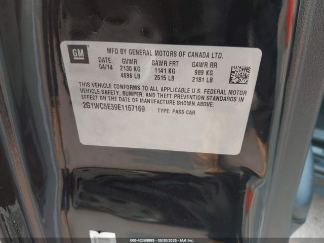 2G1WC5E39E1167169 Chevrolet lfx