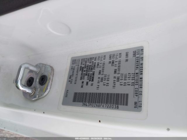 3N63M0ZN8FK722038 Chevrolet City Express 1lt