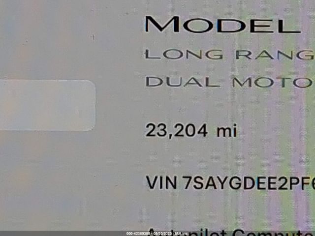 7SAYGDEE2PF631955 Tesla 2023