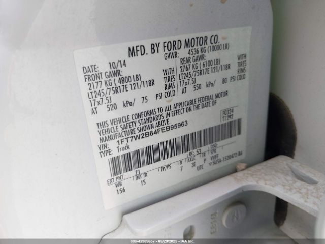 1FT7W2B64FEB95963 Ford F-250 Xl