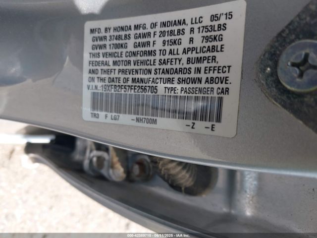 19XFB2F57FE256705 Honda Civic Lx