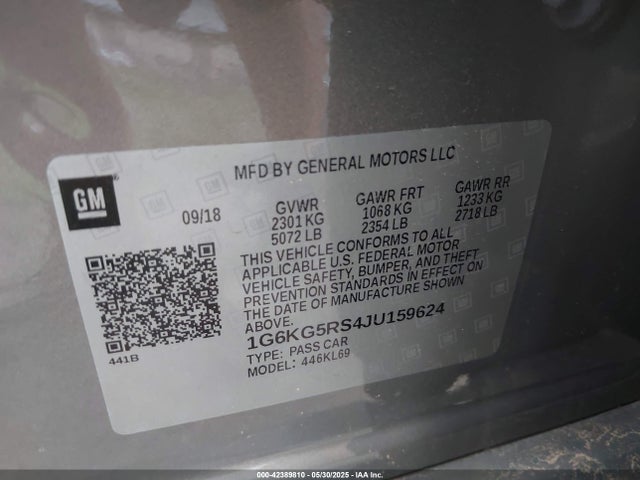 2018 CADILLAC CT6 1G6KG5RS4JU159624 Photo 8