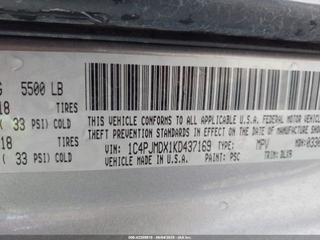 2019 JEEP CHEROKEE 1C4PJMDX1KD437169 Photo 8