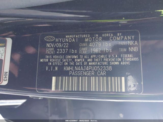 2023 HYUNDAI ELANTRA HYBRID KMHLN4AJ4PU052338 Photo 8