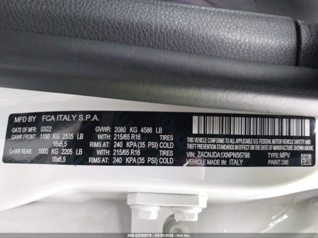 2022 JEEP RENEGADE ZACNJDA1XNPN56798 Photo 8