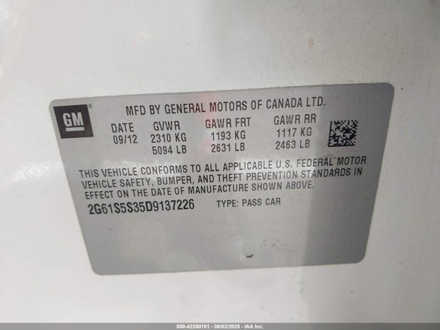 2013 CADILLAC XTS 2G61S5S35D9137226 Photo 8