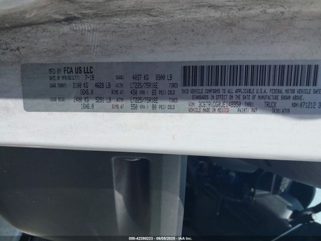 2018 RAM PROMASTER 2500 3C6TRVDG0JE148950 Photo 8