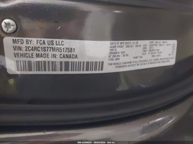 2021 CHRYSLER PACIFICA HYBRID 2C4RC1S77MR517581 Photo 8