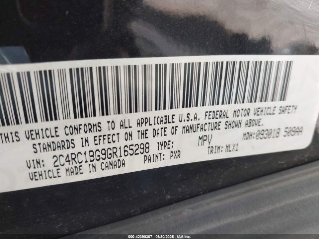 2016 CHRYSLER TOWN & COUNTRY 2C4RC1BG9GR165298 Photo 8