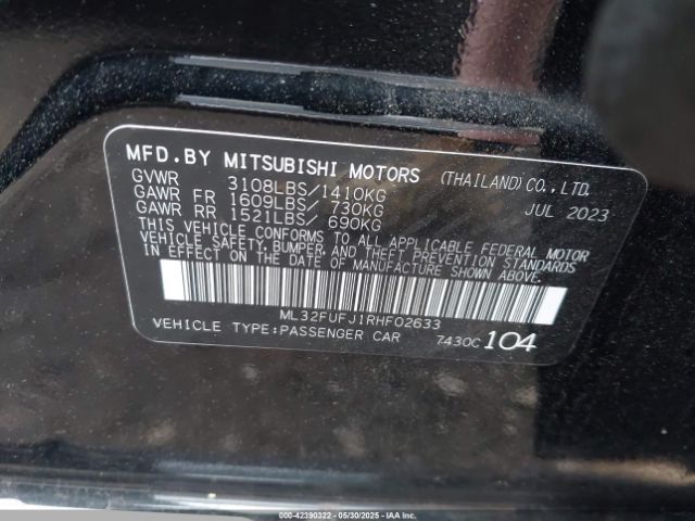 2024 MITSUBISHI MIRAGE G4 ML32FUFJ1RHF02633 Photo 8