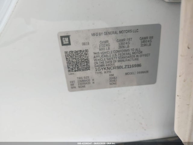 2020 CADILLAC XT5 1GYKNCRS0LZ116986 Photo 8