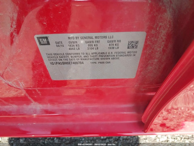 1G1PA5SH6E7409784 Chevrolet luw