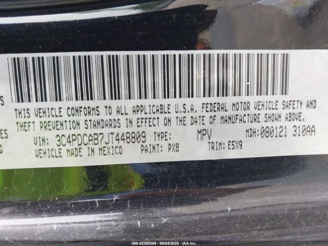2018 DODGE JOURNEY 3C4PDCAB7JT448809 Photo 8